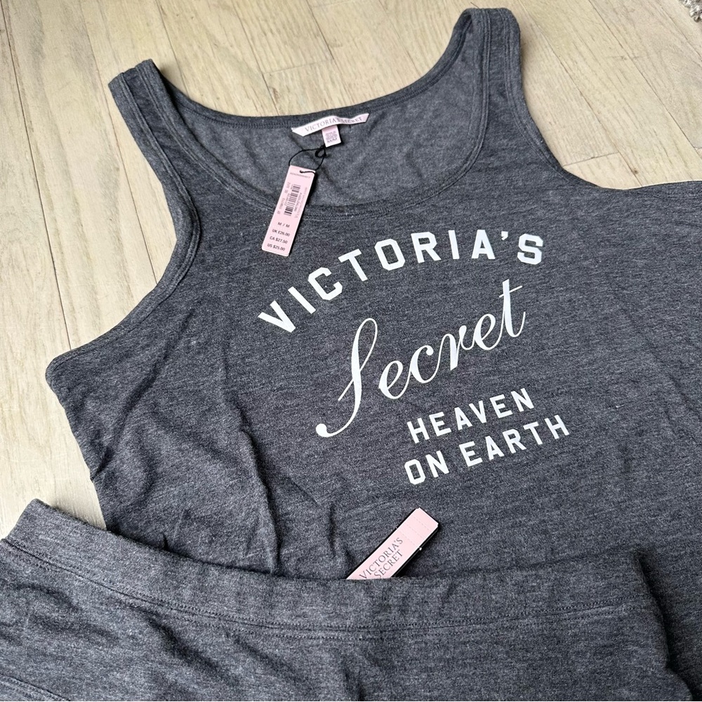 NWT Victoria’s Secret Gray Sleep/Lounge Set - Picture 3 of 9